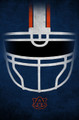Auburn Tigers 17" x 26" Ghost Helmet Sign