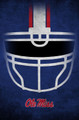 Mississippi Rebels 17" x 26" Ghost Helmet Sign