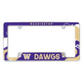 Washington Huskies Wave Chrome License Plate Frame