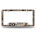 Oregon Ducks Mossy Oak Camo Chrome License Plate Frame