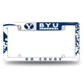 BYU Cougars All Over Chrome License Plate Frame