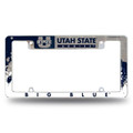 Utah State Aggies All Over Chrome License Plate Frame