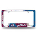 Colorado Avalanche Tie Dye Chrome License Plate Frame