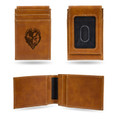 Baltimore Ravens Laser Engraved Brown Front Pocket Wallet