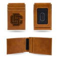 Bethune-Cookman Wildcats Brown Laser Engraved Front Pocket Wallet