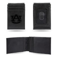 Auburn Tigers Laser Engraved Black Front Pocket Wallet