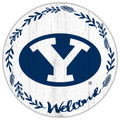 BYU Cougars 12" Welcome Circle Sign