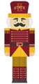 Iowa State Cyclones 31" Nutcracker Leaner