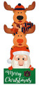 Auburn Tigers 31" Santa Stack Leaner