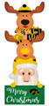 Iowa Hawkeyes 31" Santa Stack Leaner