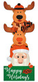 Oklahoma State Cowboys 31" Santa Stack Leaner