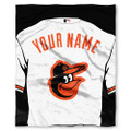Baltimore Orioles 50" x 60" Jersey Personalized Silk Touch Throw Blanket