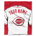 Cincinnati Reds 50" x 60" Jersey Personalized Silk Touch Throw Blanket