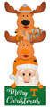 Tennessee Volunteers 31" Santa Stack Leaner