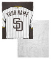 San Diego Padres 50" x 60" Jersey Personalized Silk Touch Sherpa Throw Blanket