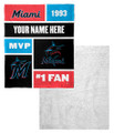 Miami Marlins 50" x 60" Colorblock Personalized Silk Touch Sherpa Throw Blanket