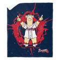 Atlanta Braves 50" x 60" Mascot Silk Touch Sherpa Throw Blanket