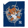 New York Yankees 50" x 60" Mascot Silk Touch Sherpa Throw Blanket