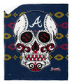 Atlanta Braves 50" x 60" Candy Skull Silk Touch Sherpa Throw Blanket