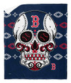 Boston Red Sox 50" x 60" Candy Skull Silk Touch Sherpa Throw Blanket