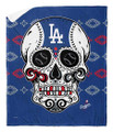 Los Angeles Dodgers 50" x 60" Candy Skull Silk Touch Sherpa Throw Blanket