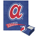 Atlanta Braves 50" x 60" Throwback Silk Touch Sherpa Throw Blanket