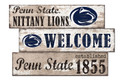 Penn State Nittany Lions Welcome 3 Plank Sign