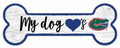 Florida Gators 6" x 12" Dog Bone Sign