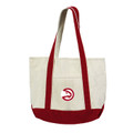 Atlanta Hawks Canvas Tote with Colored Strap