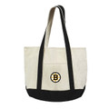 Boston Bruins Canvas Tote with Colored Strap