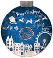 Boise State Broncos 12" Christmas Village Wall Art