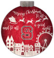 North Carolina State Wolfpack 12" Christmas Village Wall Art