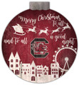 South Carolina Gamecocks 12" Christmas Village Wall Art