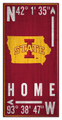 Iowa State Cyclones 6" x 12" Coordinates Sign