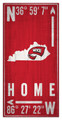 Western Kentucky Hilltoppers 6" x 12" Coordinates Sign