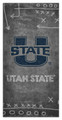 Utah State Aggies 6" x 12" Chalk Playbook Sign