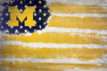 Michigan Wolverines 17" x 26" Flag Sign