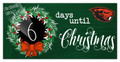Oregon State Beavers 6" x 12" Chalk Christmas Countdown Sign