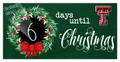 Texas Tech Red Raiders 6" x 12" Chalk Christmas Countdown Sign