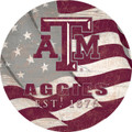 Texas A&M Aggies 24" Team Color Flag Circle Sign