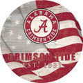 Alabama Crimson Tide 12" Team Color Flag Circle Sign