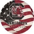 South Carolina Gamecocks 12" Team Color Flag Circle Sign