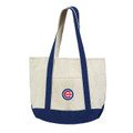 Chicago Cubs Canvas Tote with Colored Strap