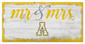 Appalachian State Mountaineers Script Mr. & Mrs. Sign