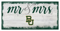 Baylor Bears Script Mr. & Mrs. Sign