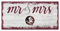 Florida State Seminoles Script Mr. & Mrs. Sign