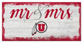 Utah Utes Script Mr. & Mrs. Sign