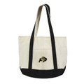 Colorado Buffaloes Canvas Tote with Colored Strap