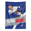 Los Angeles Dodgers 50" x 60" Yoshinobu Yamamoto Wall Hanging