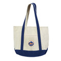 New York Mets Canvas Tote with Colored Strap